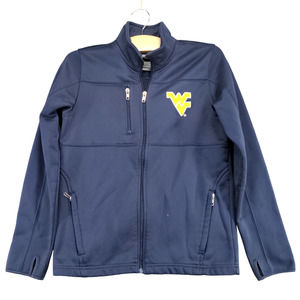 Gen2 Women's Full Zip Jacket Blue Size M West Virginia Mountaineers Embroidered